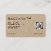 LCSW Social Worker Custom QR Foto Visitekaartje (Achterkant)