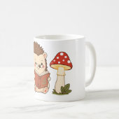 lCute Egel Leest Paddenstoel Lamp Mok (Voorkant rechts)