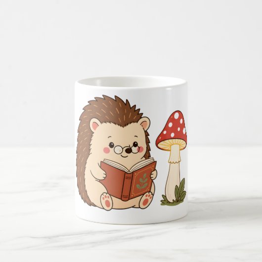 lCute Egel Leest Paddenstoel Lamp Mok (Center)