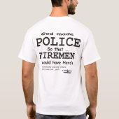 LD219 God heeft politie gemaakt T-shirt (Achterkant)