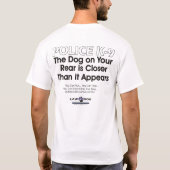 LD219 hond op je achterkant T-shirt (Achterkant)