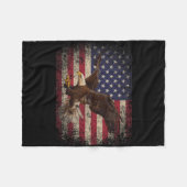 Ld Eagle 4 juli kerstcadeau Amerikaanse vlag Fleece Deken (Voorkant (Horizontaal))