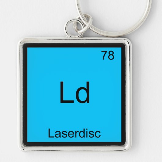 Ld - Laserdisc Grappig Chemie Elementsymbool T-shi Sleutelhanger (Voorkant)