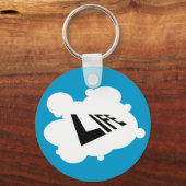 LD/MD - Leven in negatief Sleutelhanger (Voorkant)