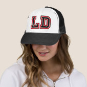 "LD" Monogram Petje Trucker Pet (In situ)