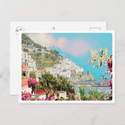 ldp AMALFI - panorama - kust van Amalfi - Briefkaart (Voorkant / Achterkant)