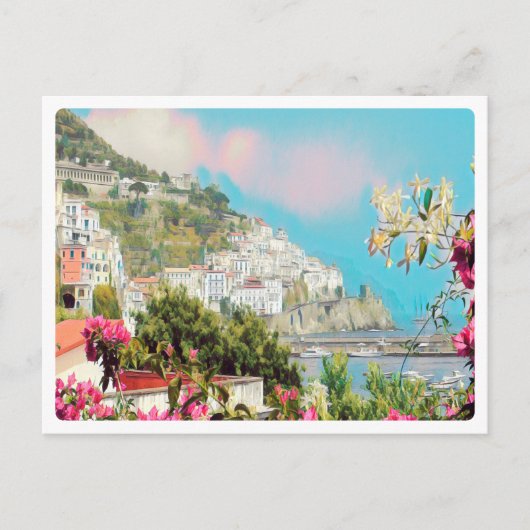 ldp AMALFI - panorama - kust van Amalfi - Briefkaart (Voorkant)