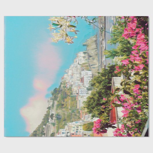 ldp AMALFI - panorama - kust van Amalfi - Cadeaupapier (Vlak)