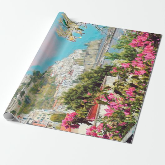 ldp AMALFI - panorama - kust van Amalfi - Cadeaupapier (Uitgerold)