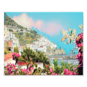 ldp AMALFI - panorama - kust van Amalfi - Foto Afdruk