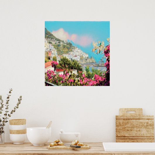 ldp AMALFI - panorama - kust van Amalfi - Poster (Keuken)