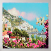 ldp AMALFI - panorama - kust van Amalfi - Poster (Voorkant)