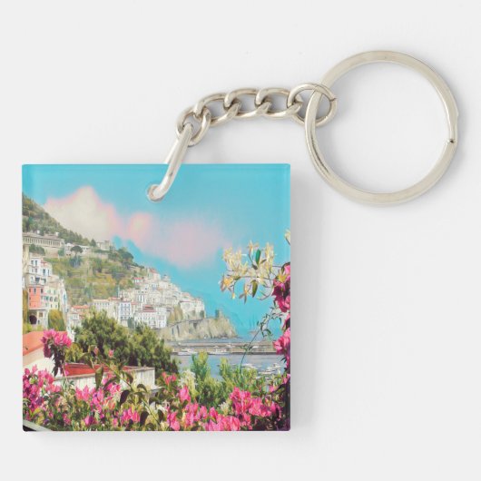 ldp AMALFI - panorama - kust van Amalfi - Sleutelhanger (Achterkant)
