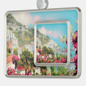 ldp AMALFI - panorama - kust van Amalfi - Verzilverd Omlijst Ornament (Links)