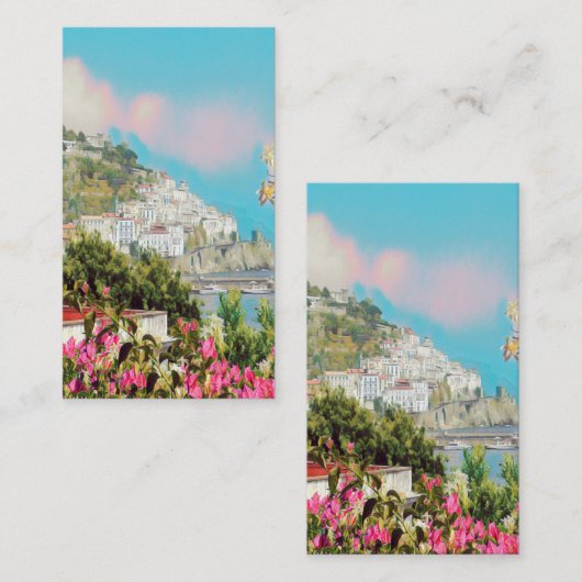 ldp AMALFI - panorama - kust van Amalfi - Visitekaartje (Voorkant / Achterkant)