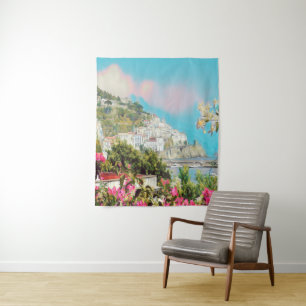 ldp AMALFI - panorama - kust van Amalfi - Wandkleed