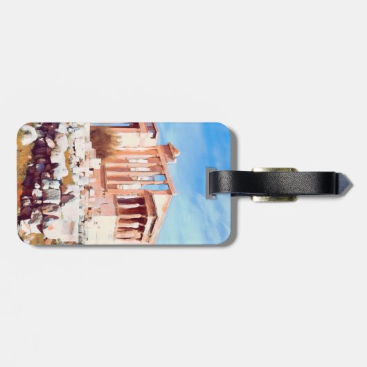 ldp Athene - Acropolis - Cecropia Bagagelabel (Achterkant horizontaal)