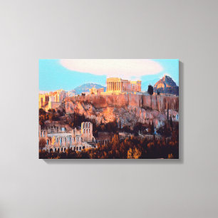 ldp Athene - Acropolis - panorama - Canvas Afdruk