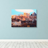 ldp Athene - Acropolis - panorama - Canvas Afdruk (Insitu (Houten vloer))