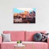ldp Athene - Acropolis - panorama - Canvas Afdruk (Insitu (Woonkamer))