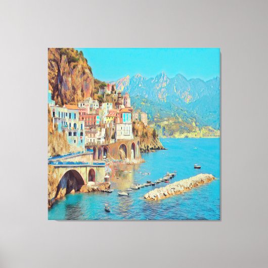ldp ATRANI.- Amalfi Coast - Canvas Afdruk (Voorkant)
