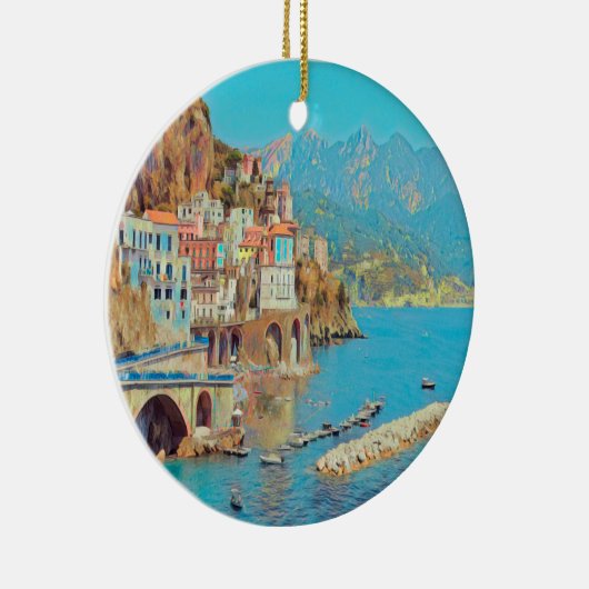 ldp ATRANI.- Amalfi Coast - Keramisch Ornament (Rechts)