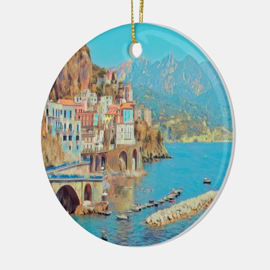 ldp ATRANI.- Amalfi Coast - Keramisch Ornament (Links)