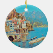 ldp ATRANI.- Amalfi Coast - Keramisch Ornament (Achterkant)
