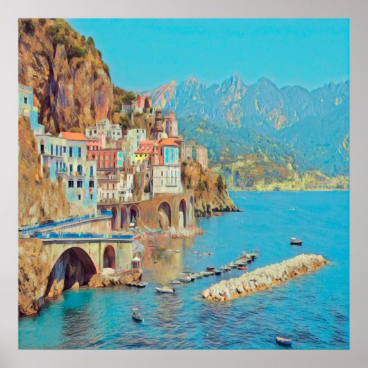 ldp ATRANI.- Amalfi Coast - Poster (Voorkant)