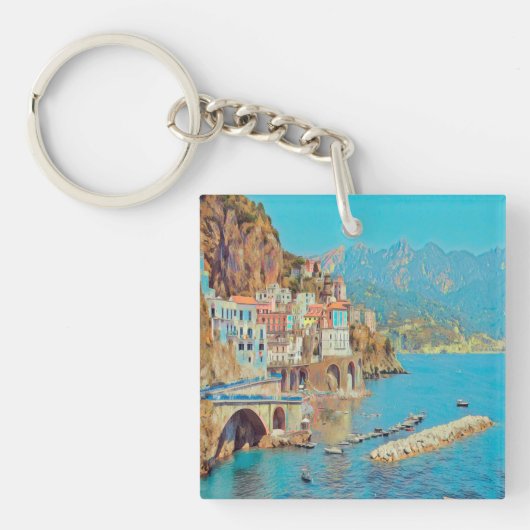 ldp ATRANI.- Amalfi Coast - Sleutelhanger (Voorkant)