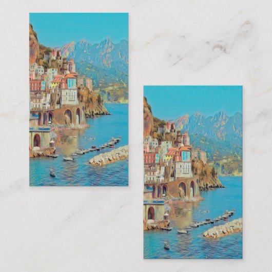 ldp ATRANI.- Amalfi Coast - Visitekaartje (Voorkant / Achterkant)