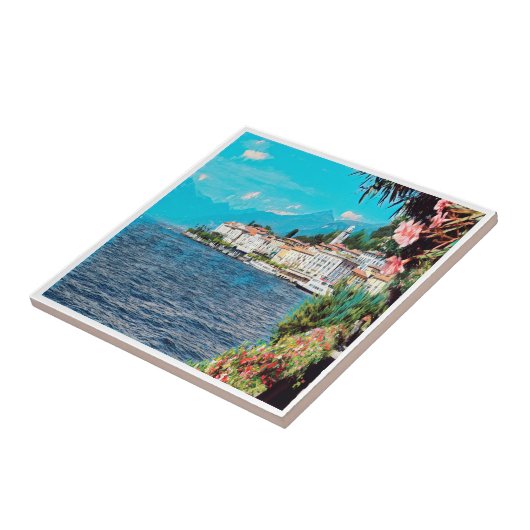 ldp BELLAGIO - Comomeer - Lombardije, Italië, Tegeltje (Zijkant)