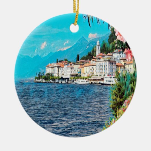 ldp BELLAGIO - Lake Como - Keramisch Ornament (Voorkant)