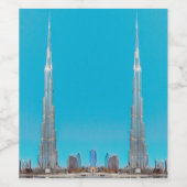 ldp BURJ KHALIFA - Dubai - Wijn Etiket (Enkel label)