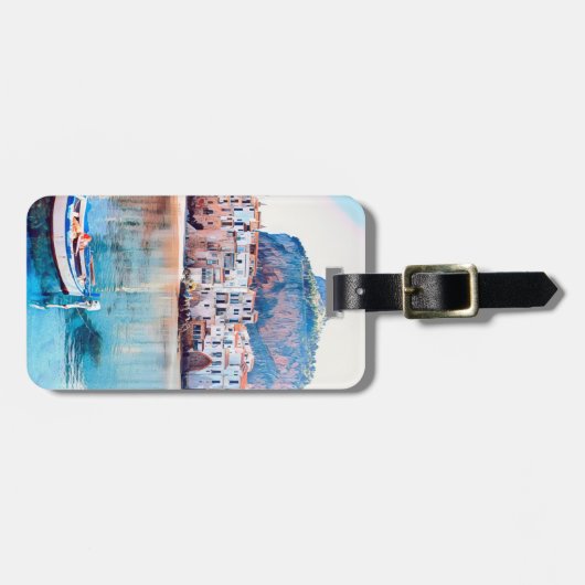 ldp CEFALISO - Sicilië - strand - panorama Bagagelabel (Voorkant horizontaal)