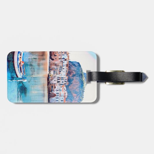 ldp CEFALISO - Sicilië - strand - panorama Bagagelabel (Achterkant horizontaal)