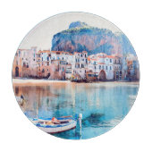 ldp CEFALISO - Sicilië - strand - panorama Snijplank (Voorkant)