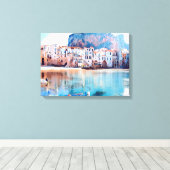 ldp CEFALTON - Sicilië - strand - panorama Canvas Afdruk (Insitu (Houten vloer))