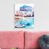 ldp CEFALTON - Sicilië - strand - panorama Canvas Afdruk (Insitu (Woonkamer))