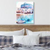ldp CEFALTON - Sicilië - strand - panorama Canvas Afdruk (Insitu (Slaapkamer))