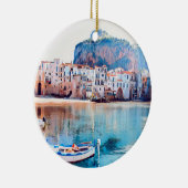 ldp CEFALTON - Sicilië - strand - panorama Keramisch Ornament (Rechts)