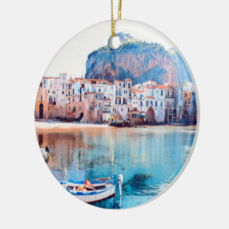 ldp CEFALTON - Sicilië - strand - panorama Keramisch Ornament