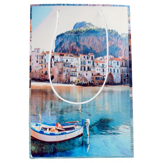 ldp CEFALTON - Sicilië - strand - panorama Medium Cadeauzakje (Voorkant)