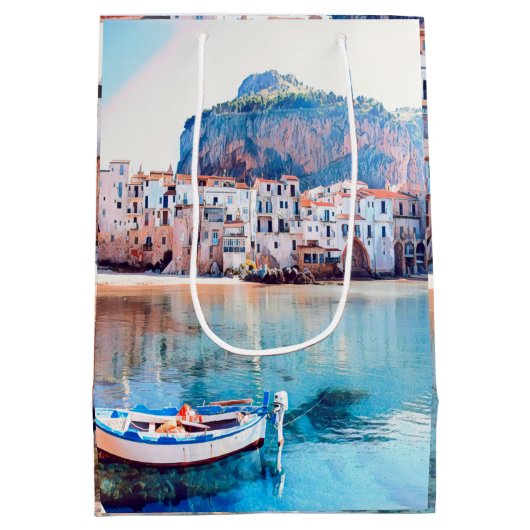 ldp CEFALTON - Sicilië - strand - panorama Medium Cadeauzakje (Achterkant)