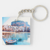 ldp CEFALTON - Sicilië - strand - panorama Sleutelhanger (Achterkant)