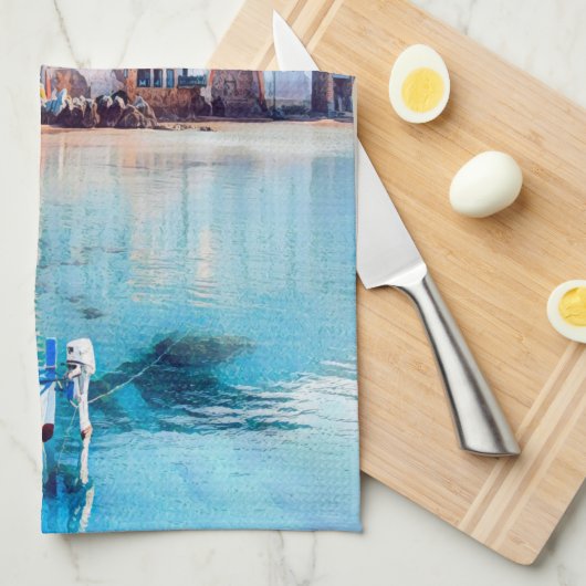 ldp CEFALTON - Sicilië - strand - panorama Theedoek (Quarter Fold)