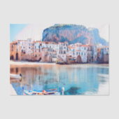 ldp CEFALTON - Sicilië - strand - panorama Tissuepapier (Voorkant)