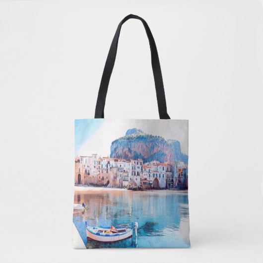 ldp CEFALTON - Sicilië - strand - panorama Tote Bag (Voorkant)