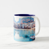 ldp CEFALTON - Sicilië - strand - panorama Tweekleurige Koffiemok (Voorkant rechts)