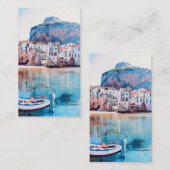 ldp CEFALTON - Sicilië - strand - panorama Visitekaartje (Voorkant / Achterkant)